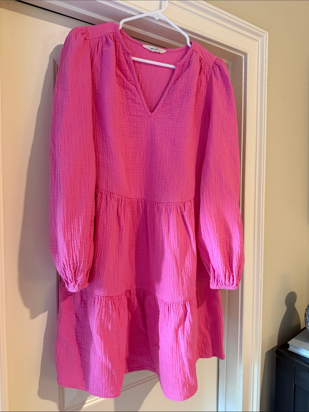 Boden Pink Cheesecloth Mini Dress